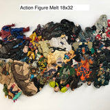 Action Figure Toy Melt 18X32 - Melted Collectable Action Figures