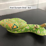 Green Snail - Alebrije - Anel Sunashi - 8X3