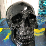 Black Painted Skull 10X6