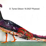 D. Tynes Gibson 16.5X27 Plywood - Peacock