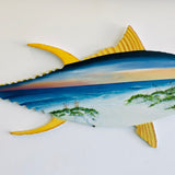 Thomas Baldwin - Oil Paint on Wood Silhouettes - Fish Beach