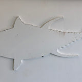 Thomas Baldwin - Oil Paint on Wood Silhouettes - Fish Beach