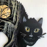 Carol Ann Knapp Oil Paint on Wood Silhouettes - Black Cat