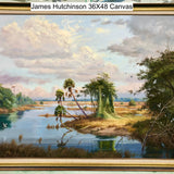 James Hutchinson Jumbo Florida Nature Scene 36X48