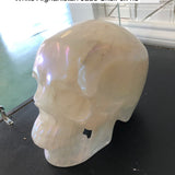 White Afghanistan Jade Gemstone Skull